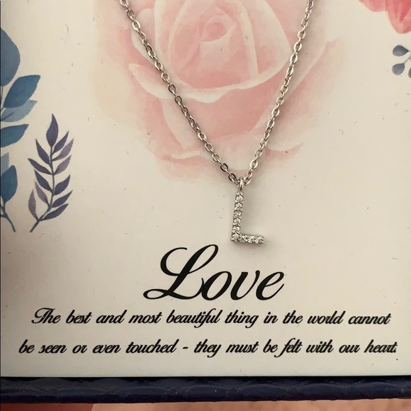“L” Love Necklace - Picture 3 of 8